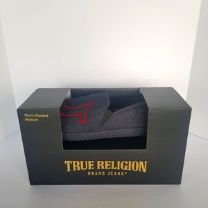 True Religion Men's Denim House Slippers